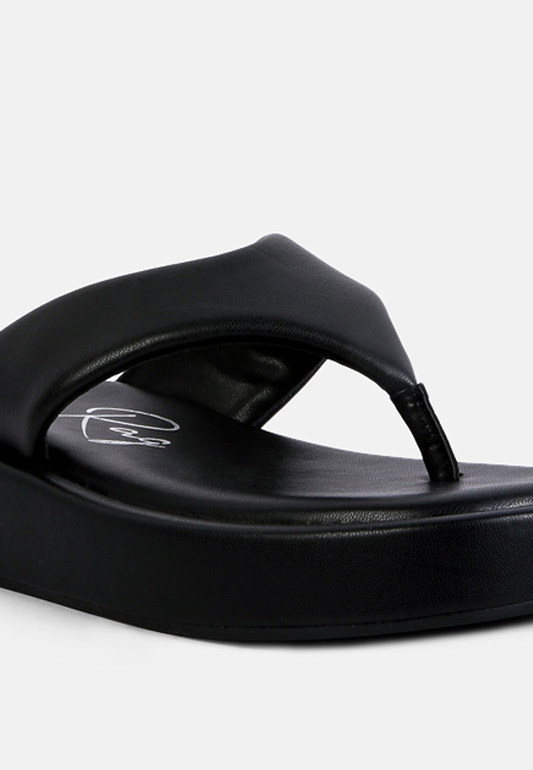 helle everyday casual flip flops#color_black