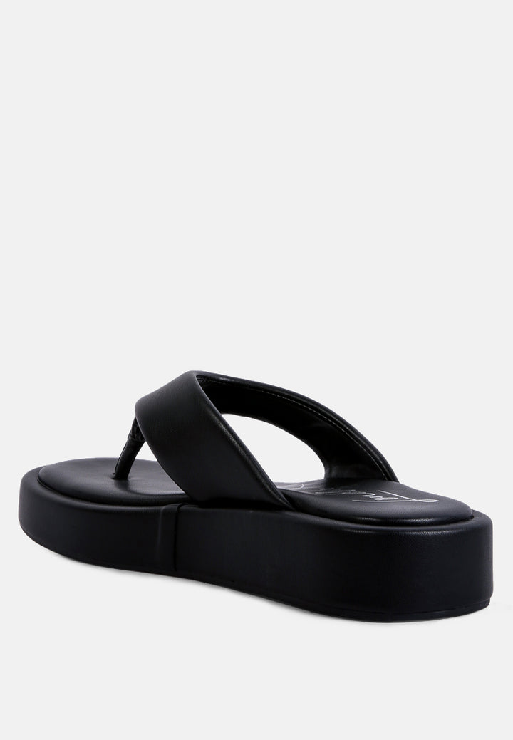helle everyday casual flip flops#color_black