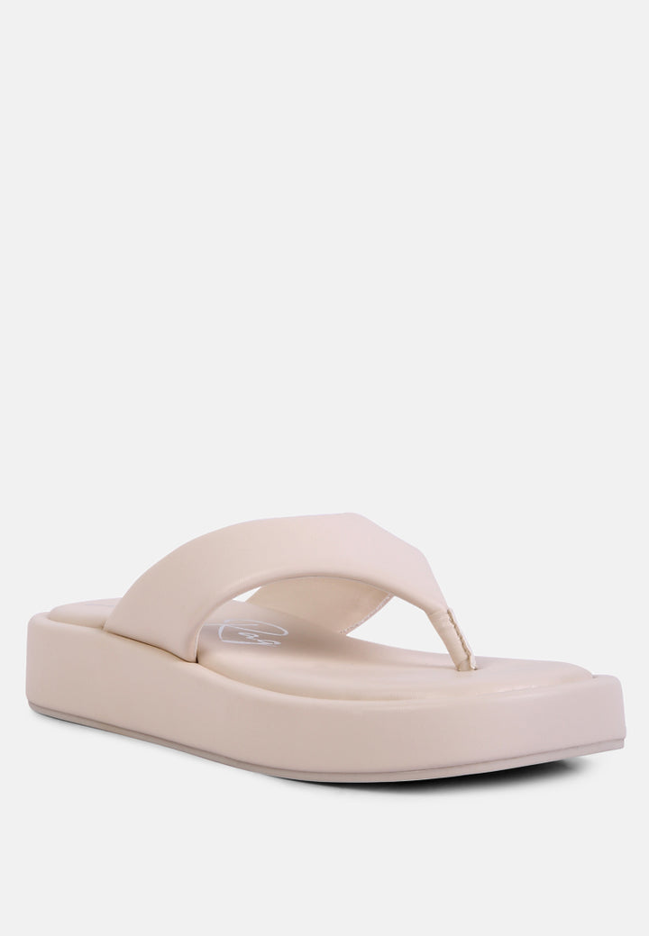 helle everyday casual flip flops#color_ivory