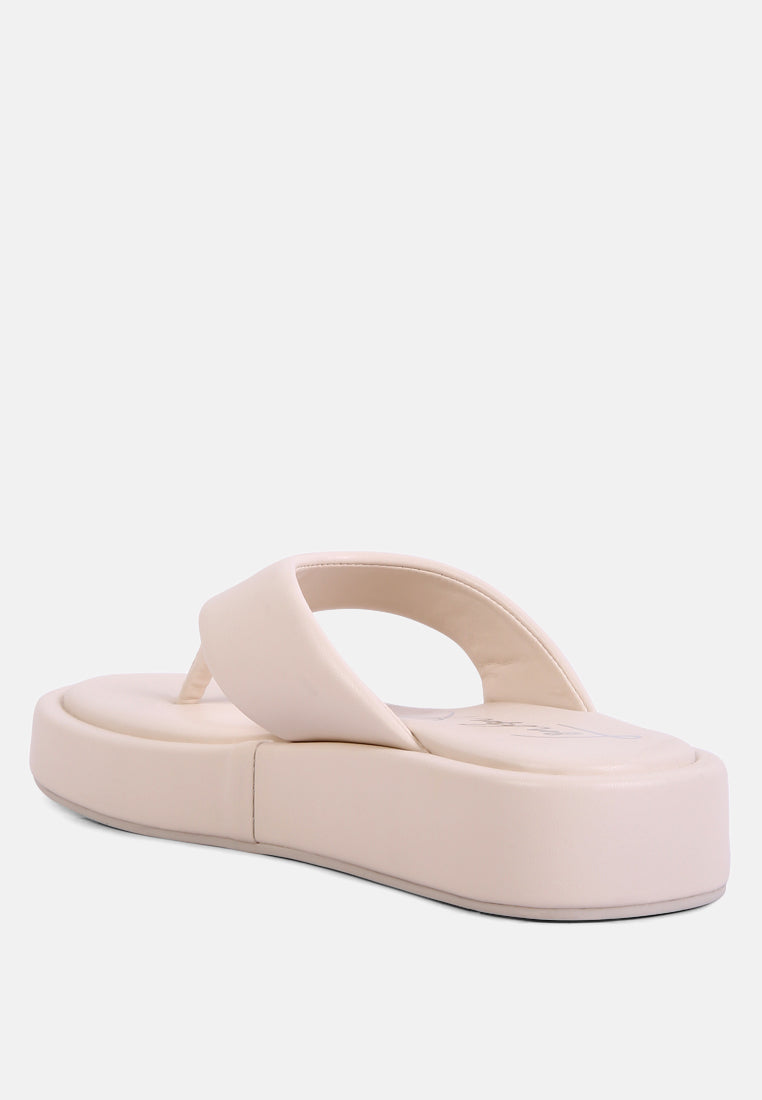 helle everyday casual flip flops#color_ivory