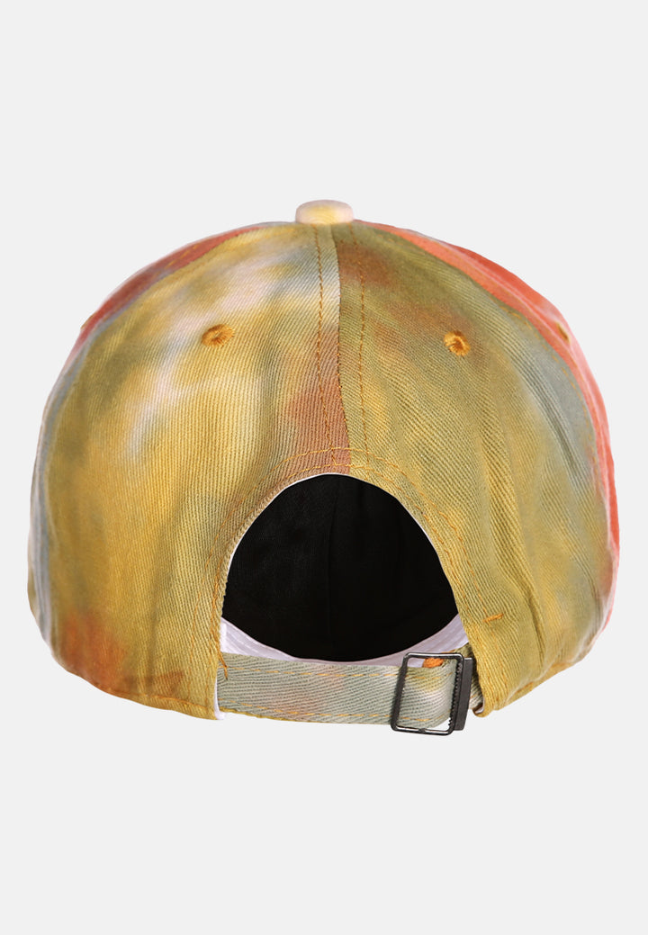 tie die baseball cap#color_yellow