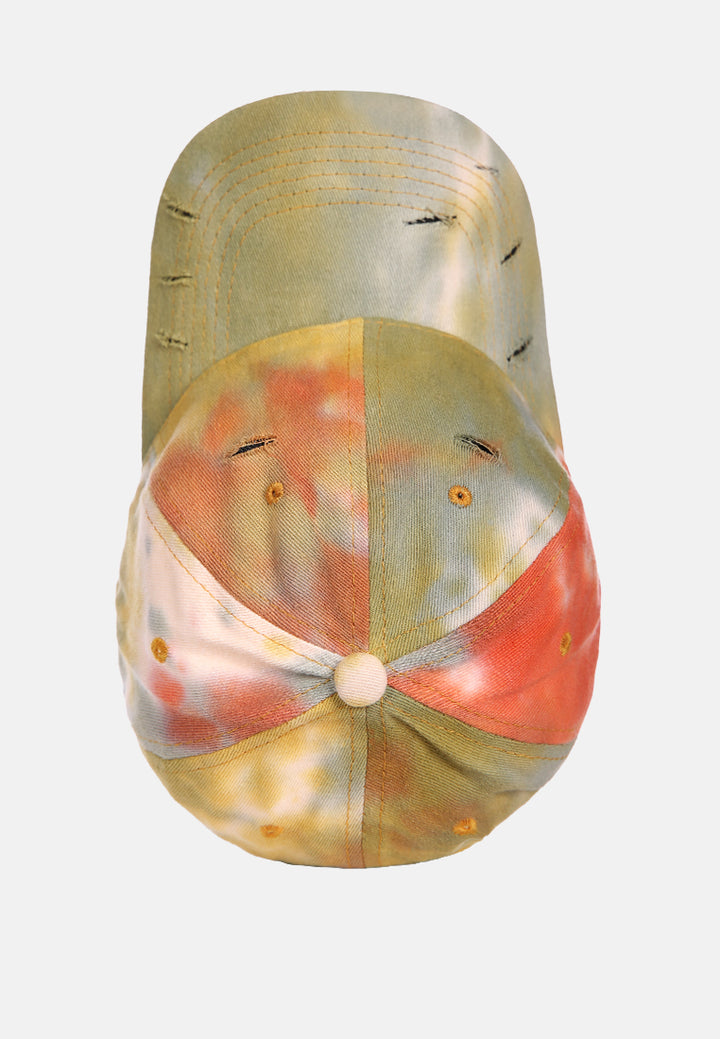 tie die baseball cap#color_yellow