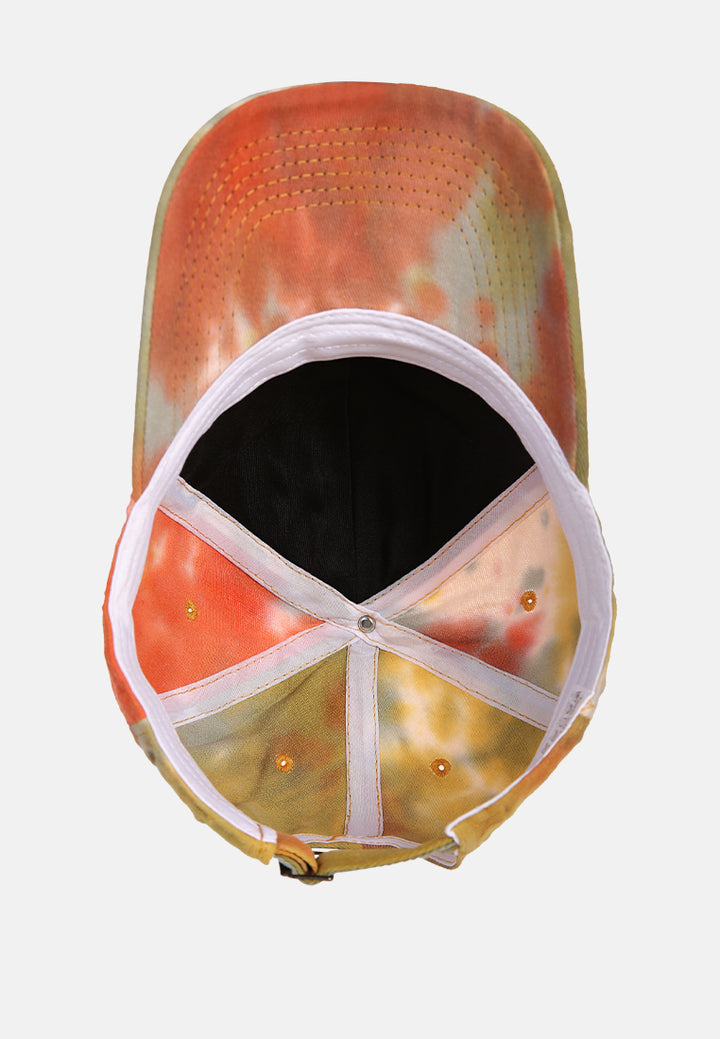 tie die baseball cap#color_yellow