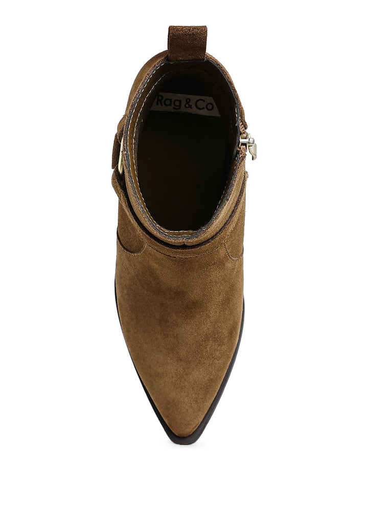harness detail ankle boots by ruw#color_taupe