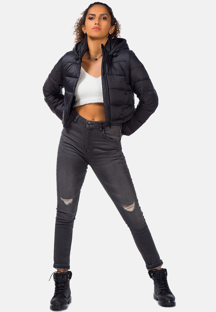 puffer hoodie jacket#color_black
