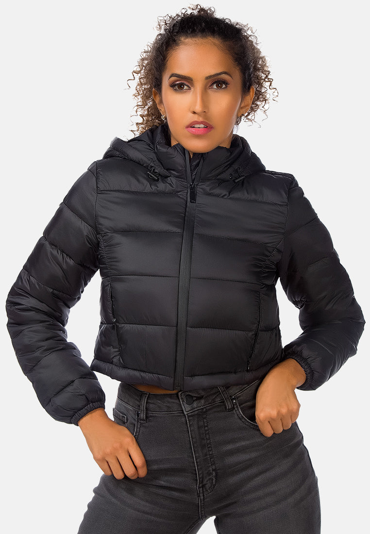puffer hoodie jacket#color_black