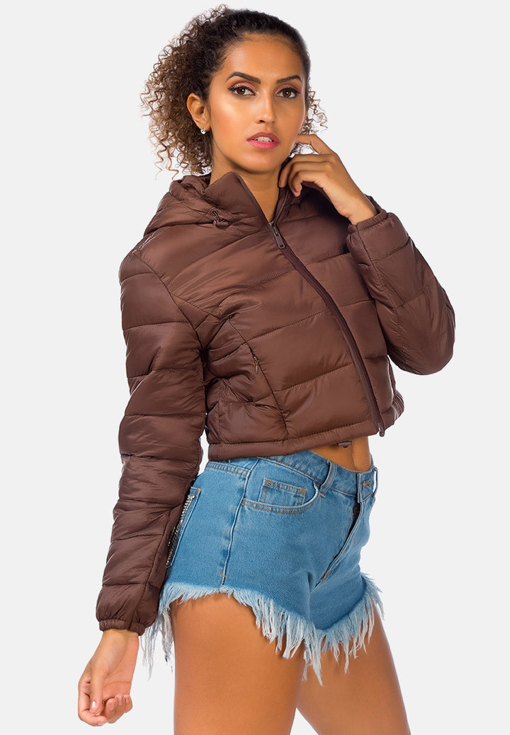 puffer hoodie jacket#color_brown