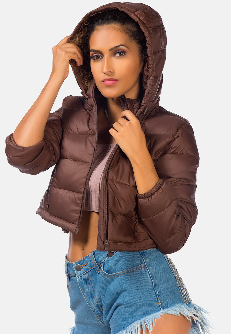puffer hoodie jacket#color_brown