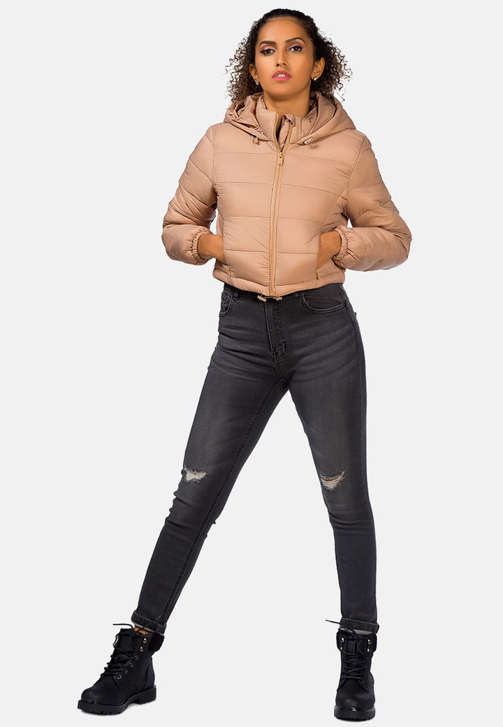 puffer hoodie jacket#color_khaki