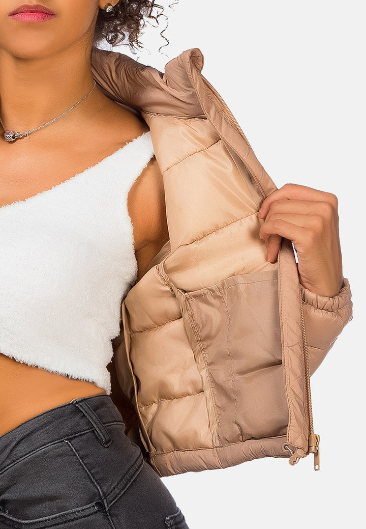 puffer hoodie jacket#color_khaki