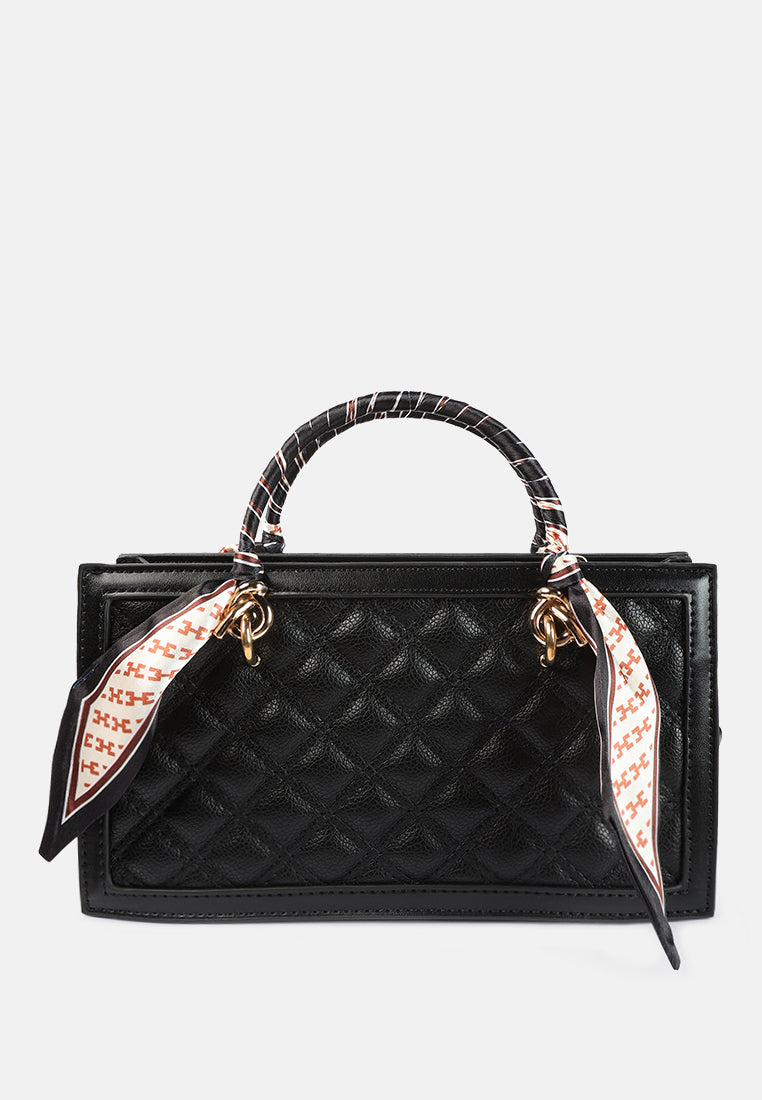 high street quilted hand bag#color_black