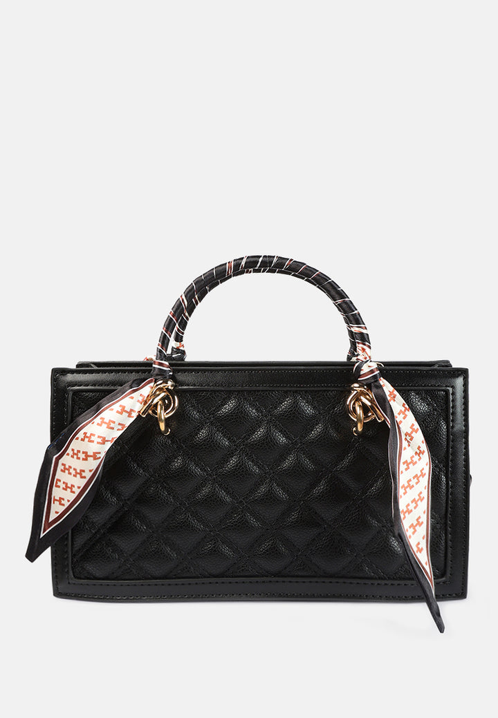 high street quilted hand bag#color_black