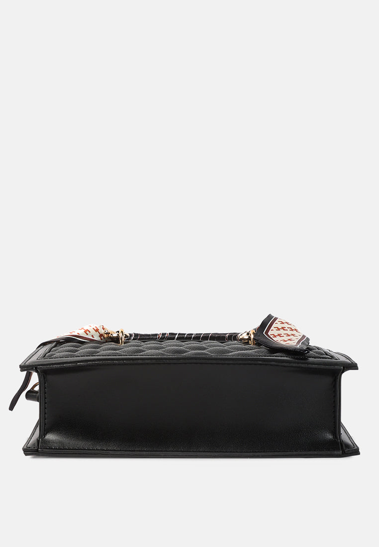 high street quilted hand bag#color_black