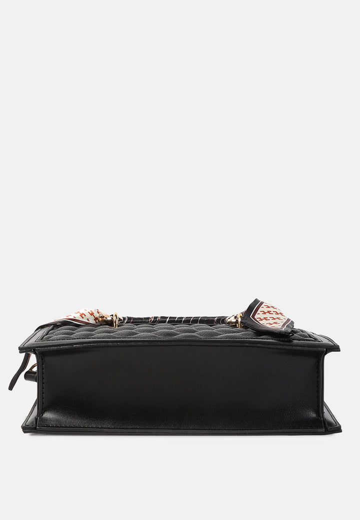 high street quilted hand bag#color_black