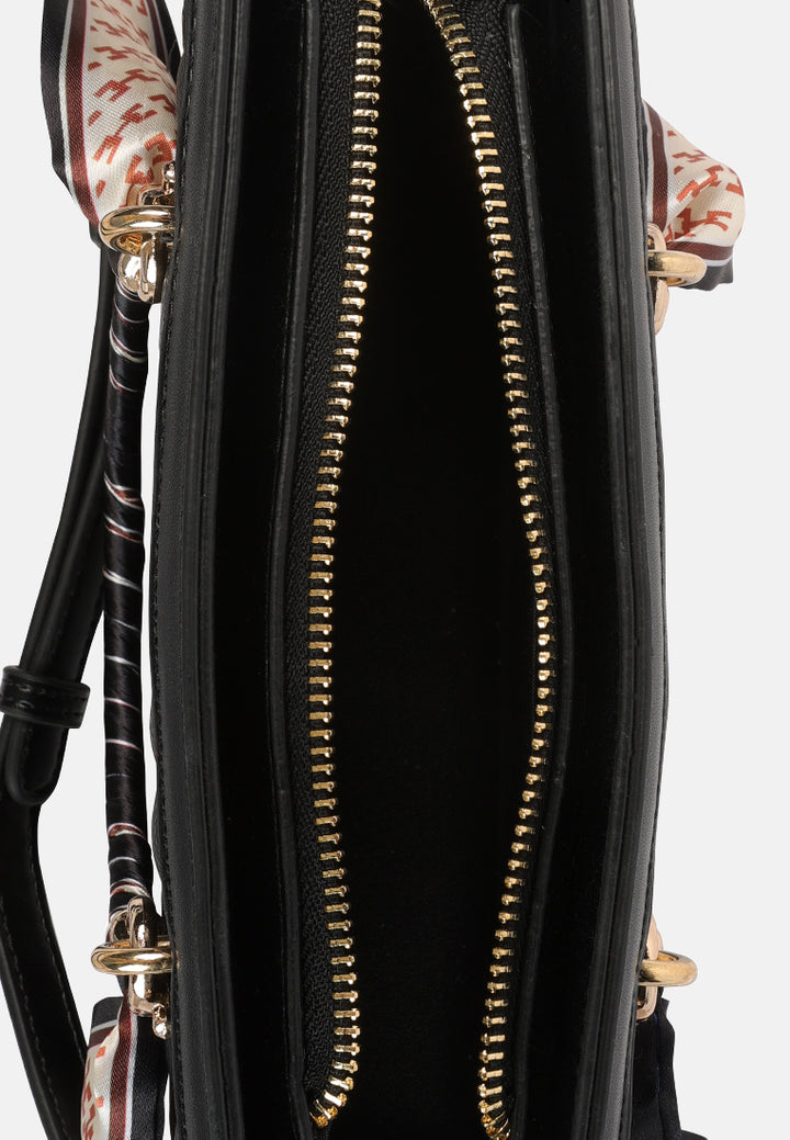 high street quilted hand bag#color_black