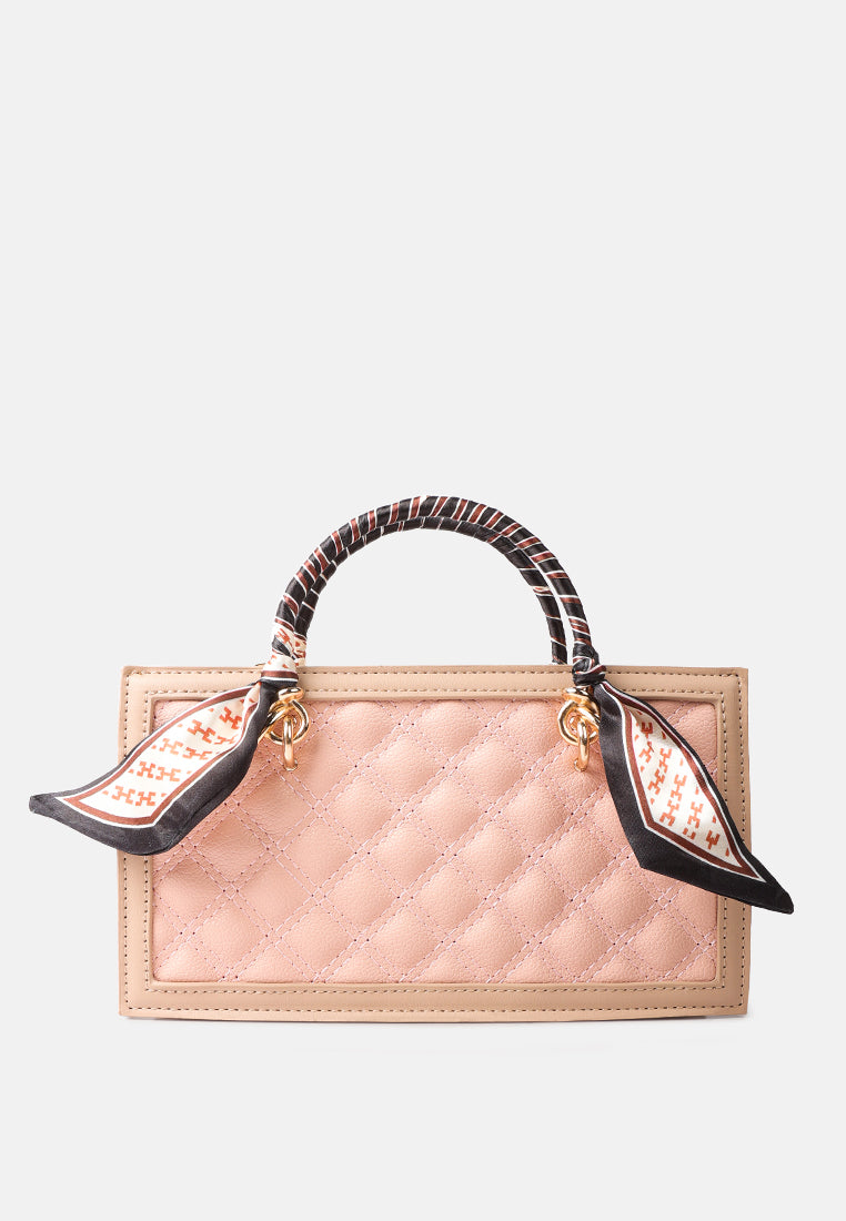 high street quilted hand bag#color_pink