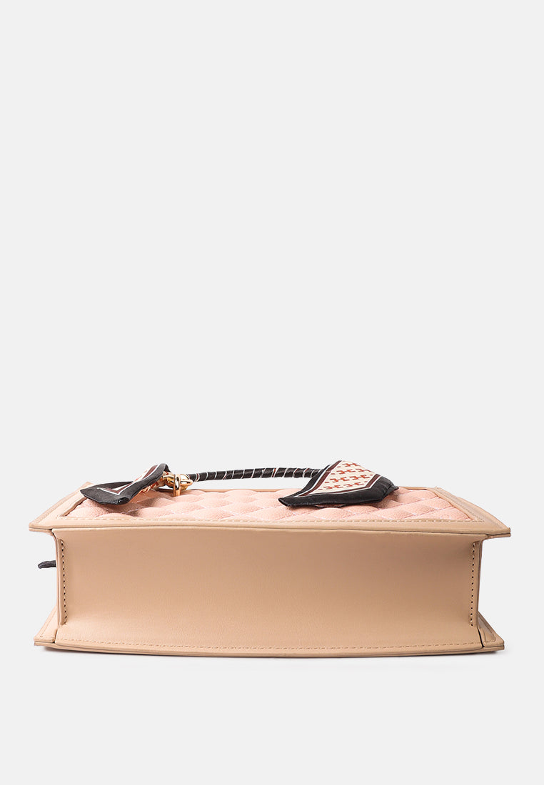 high street quilted hand bag#color_pink