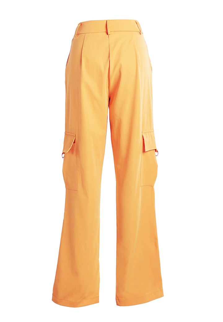high waist cargo pants by ruw#color_mango-yellow