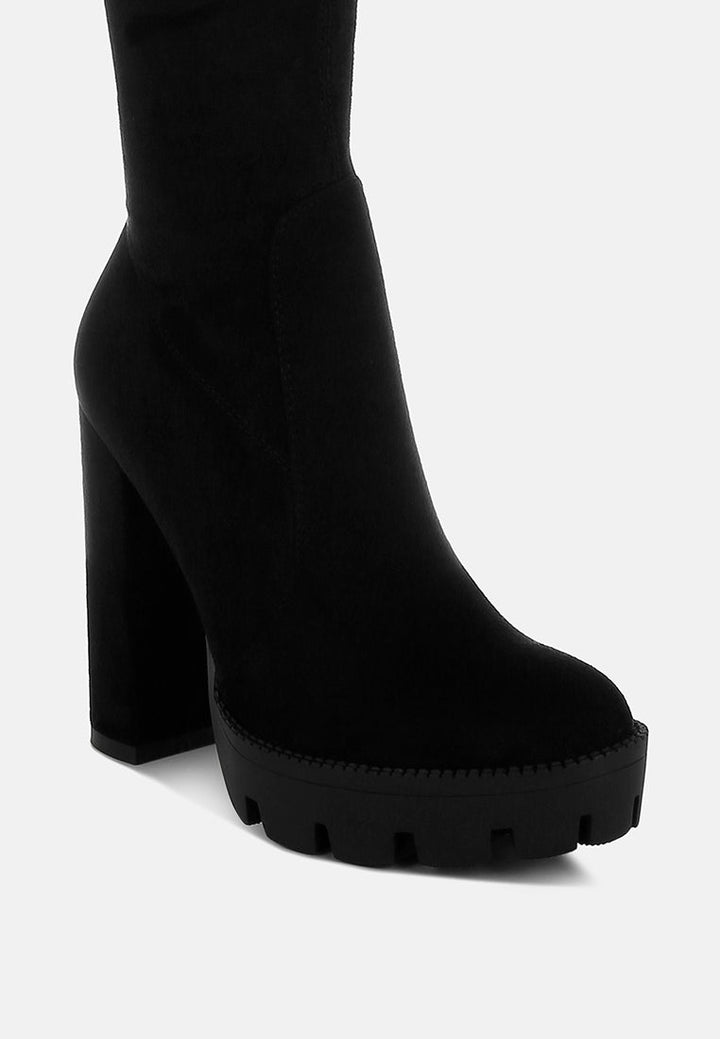 maple faux suede long boots by ruw#color_black