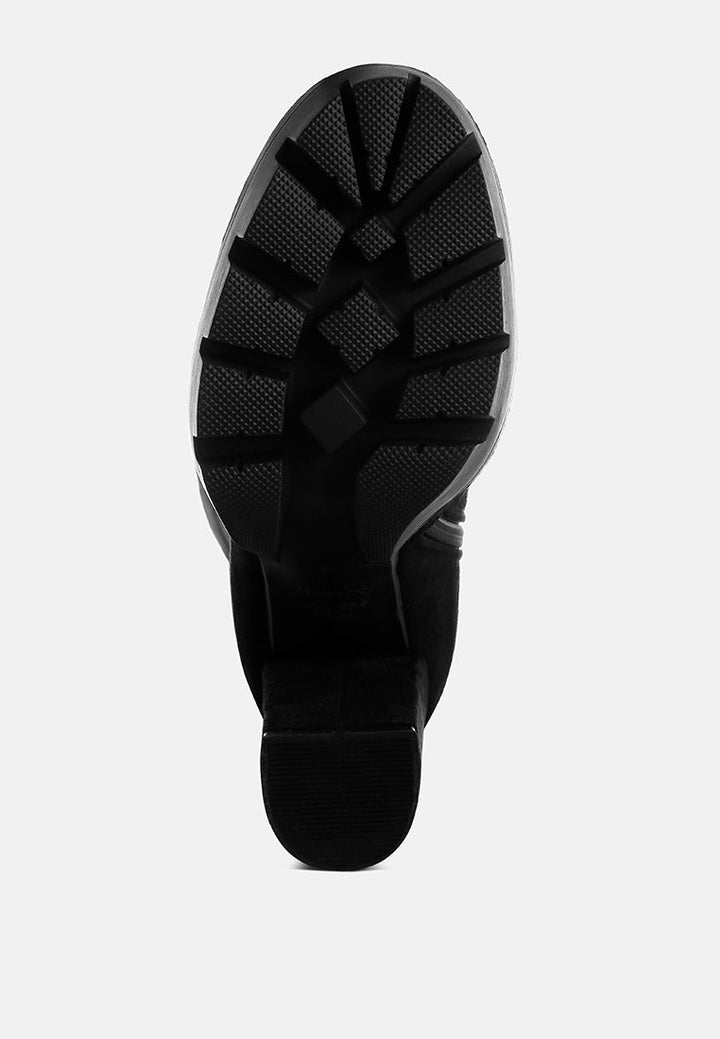 maple faux suede long boots by ruw#color_black
