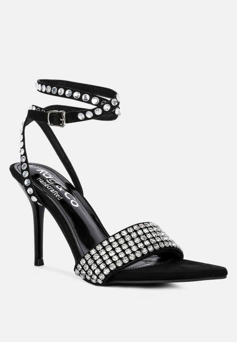 zurin black high heeled diamante sandals by ruw#color_black