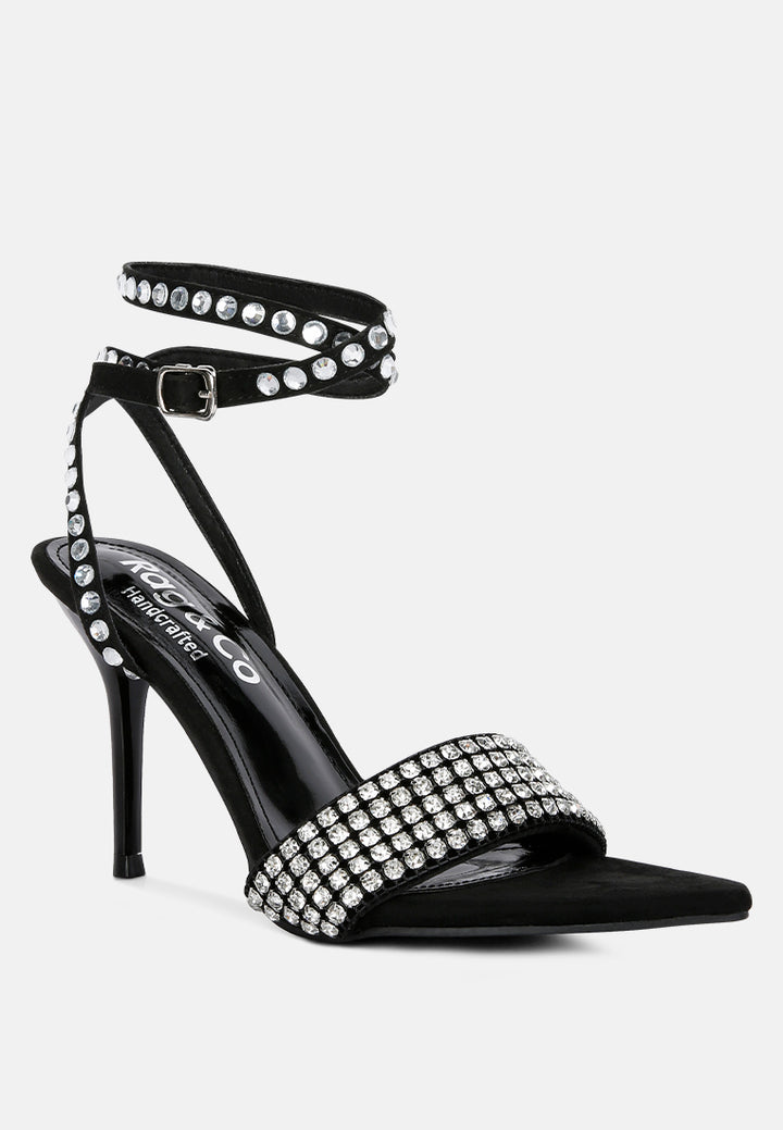zurin black high heeled diamante sandals by ruw#color_black
