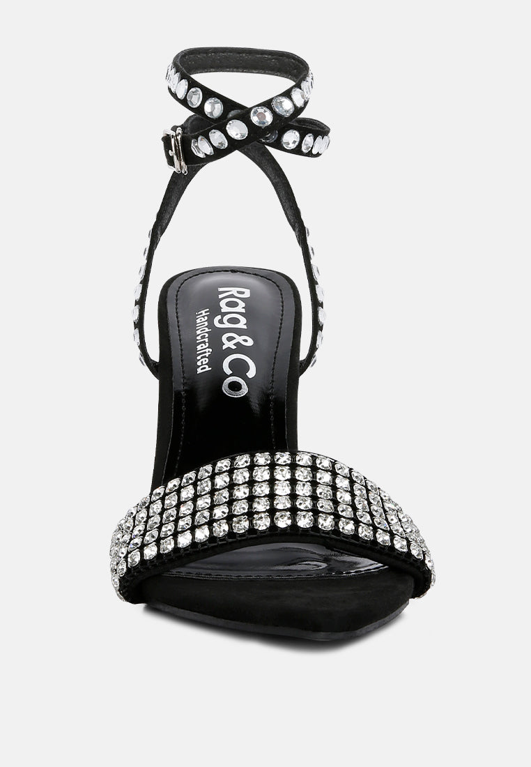 zurin black high heeled diamante sandals by ruw#color_black
