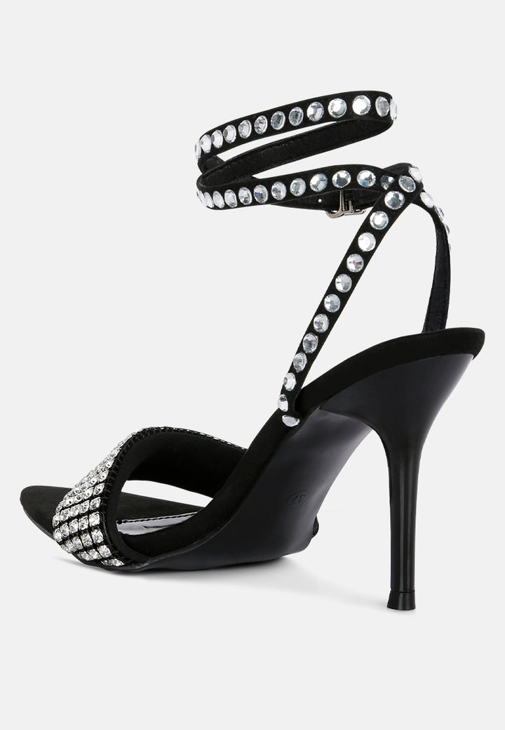 zurin black high heeled diamante sandals by ruw#color_black