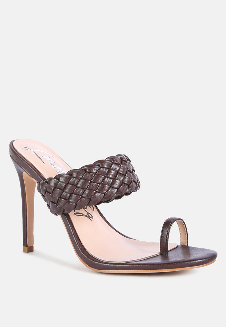 high perks woven strap high heels by ruw#color_espresso