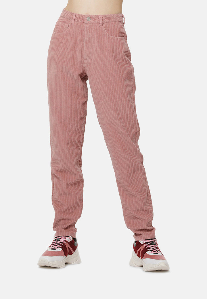 high waist corduroy pants#color_blush