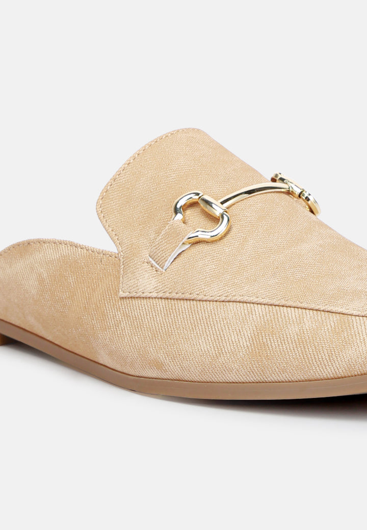 horsebit slip on mules#color_beige