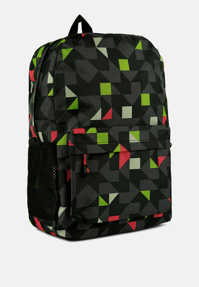 casual college backpack#color_multi-black