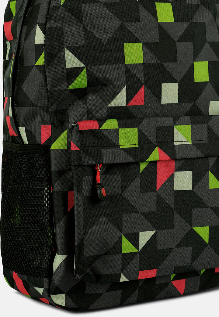 casual college backpack#color_multi-black