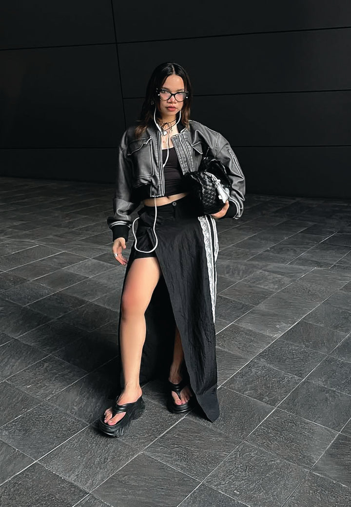 full-sleeved flap pockets jacket by ruw#color_charcoal