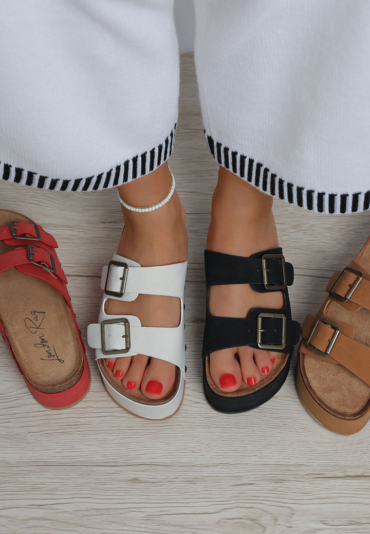 studded faux leather slip ons by mode#color_red