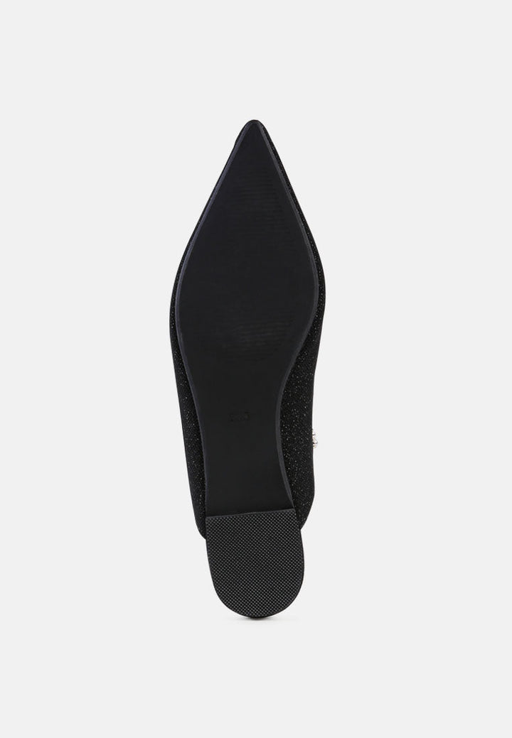 geode pearl embellished slip on mules by ruw#color_black