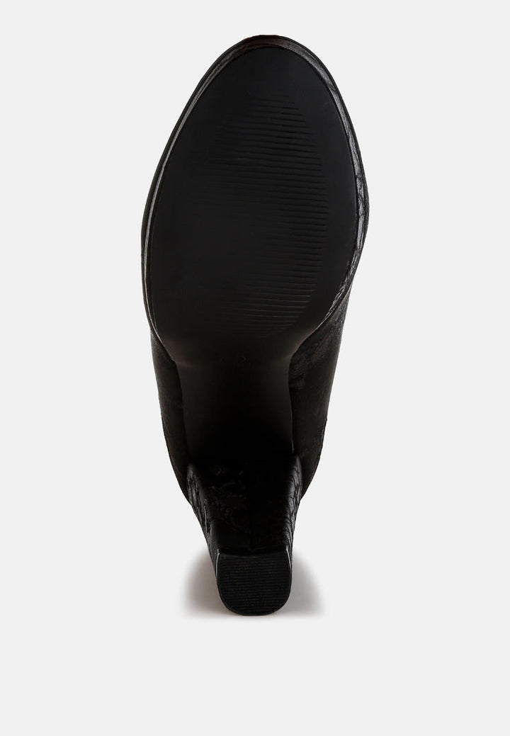 platform block heel pumps by ruw#color_black