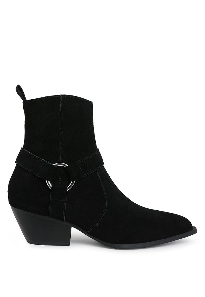 harness detail ankle boots by ruw#color_black