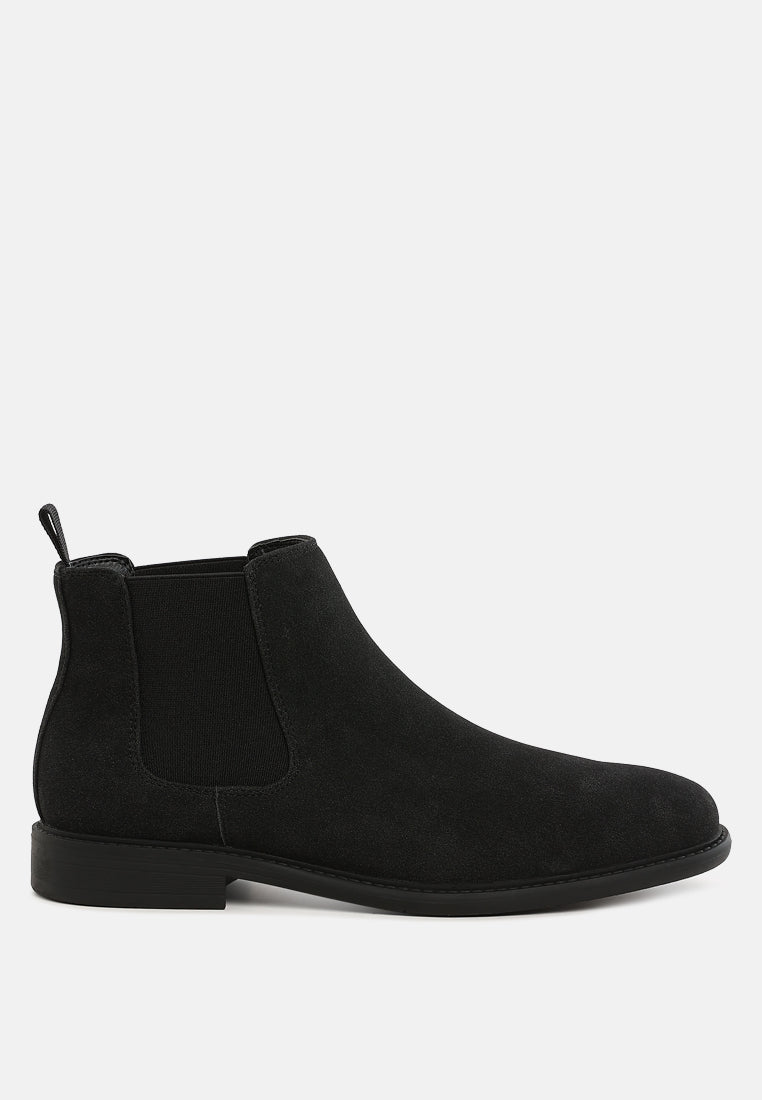 men's formal chelsea boots by ruw#color_black