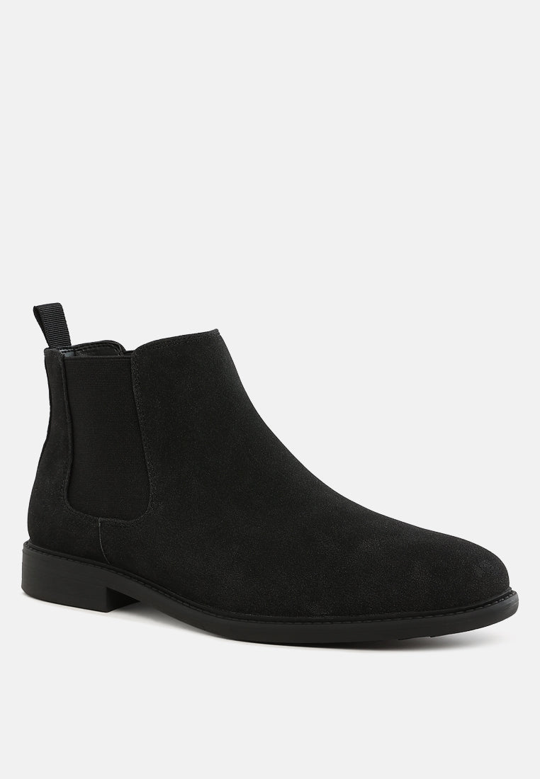 men's formal chelsea boots by ruw#color_black