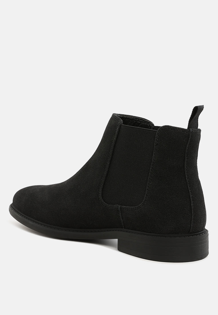 men's formal chelsea boots by ruw#color_black