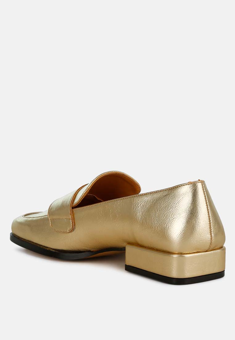 metallic penny loafers by ruw
#color_gold