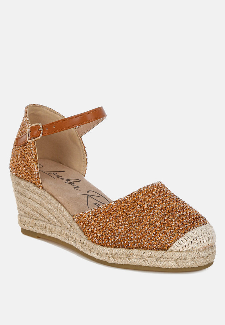 raffia woven wedge sandals by ruw#color_tan