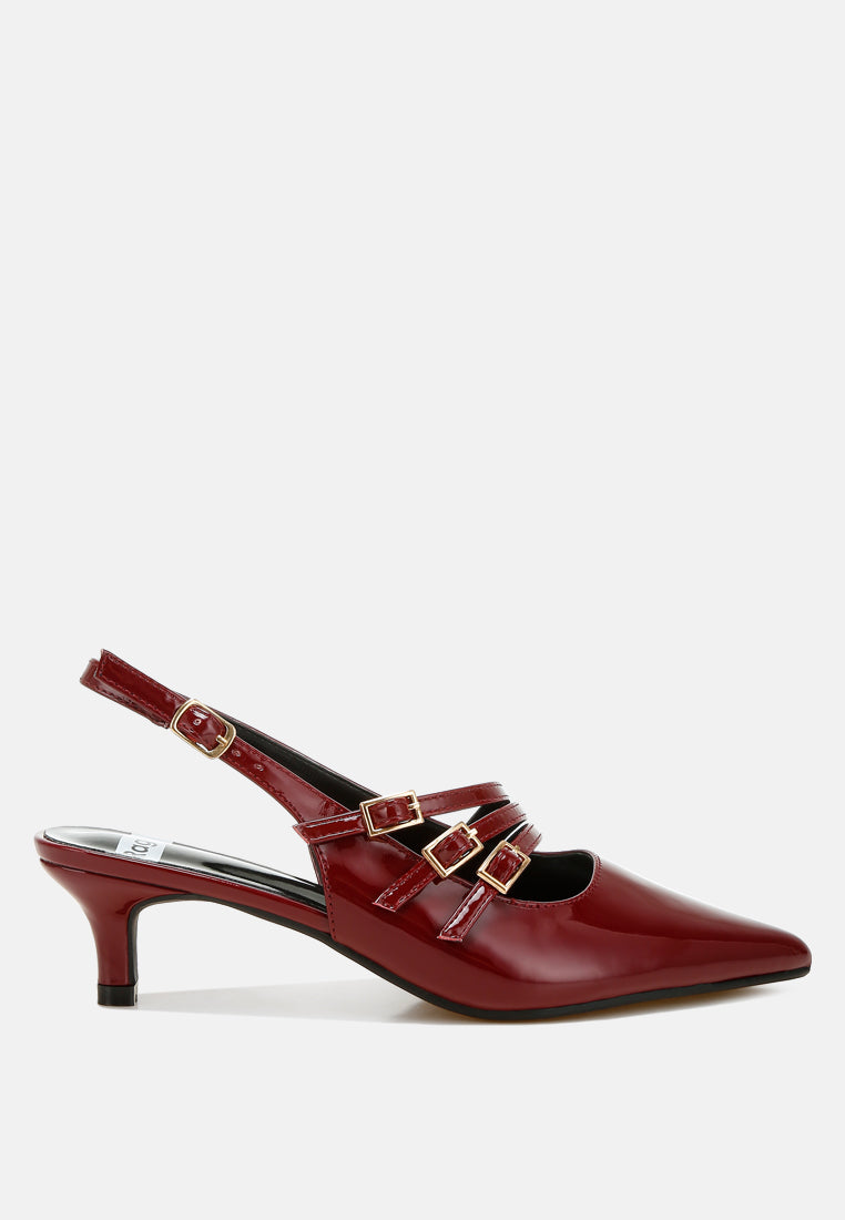 triple strap slingback sandals by ruw#color_burgundy