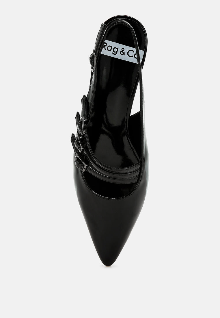 triple strap slingback sandals by ruw#color_black