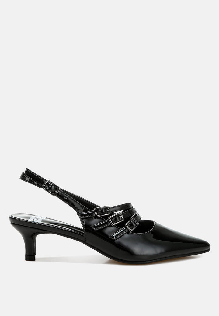 triple strap slingback sandals by ruw#color_black