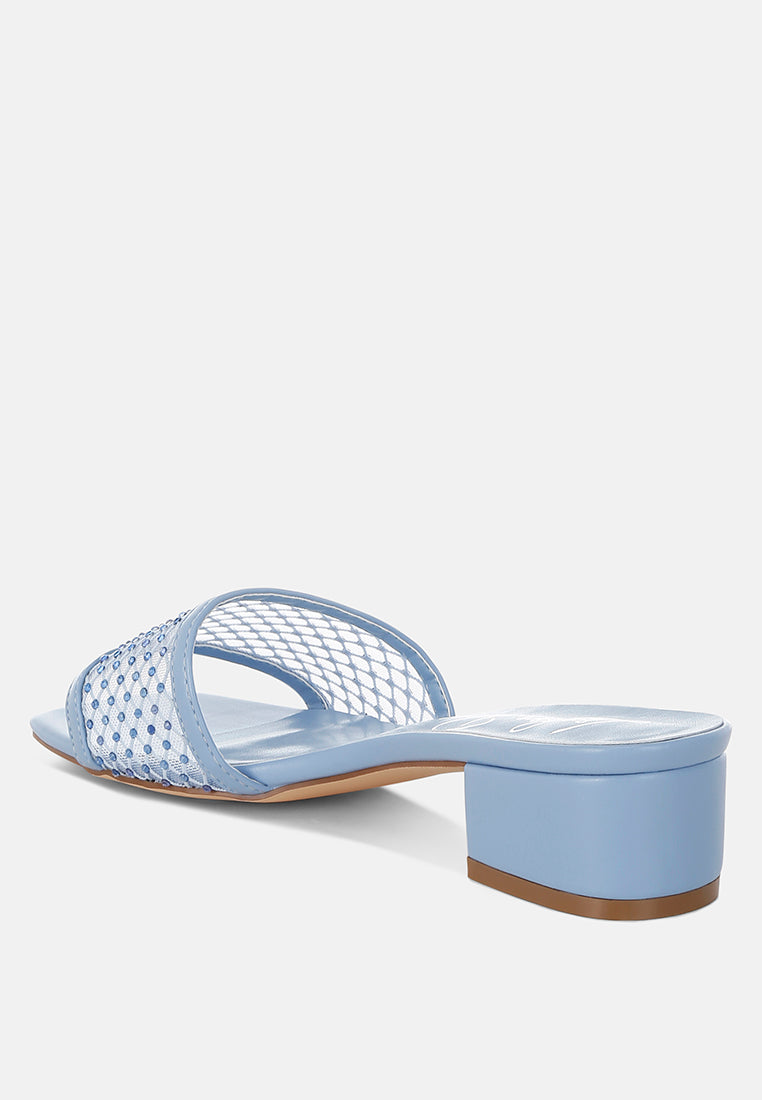 rhinestone studded slip-on heels by ruw#color_blue
