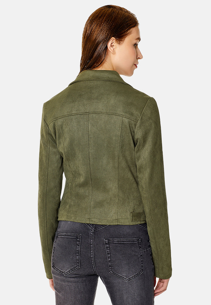 suede biker jacket#color_khaki