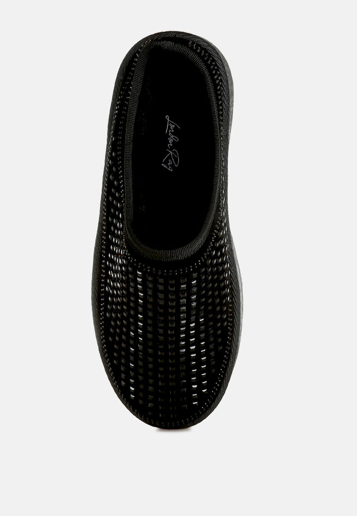 rhinestones embellished platform classic slip-on by ruw#color_black