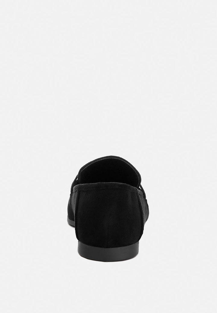 horsebit embellished loafers by ruw#color_black